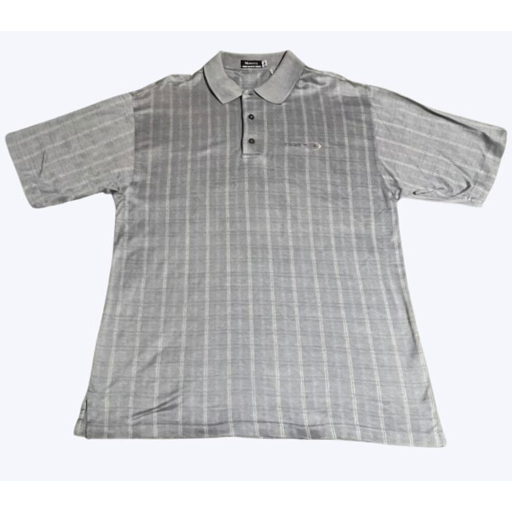 Monterey Club Tour 18 Men's Large Blue and Gold Polo Golf Shirt - Picture 1 of 5